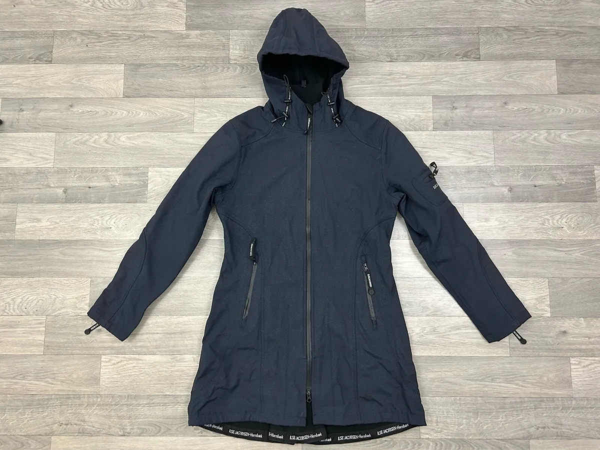 Ilse Jacobsen Waterproof Raincoat Jacket Womens 40 - Image 1