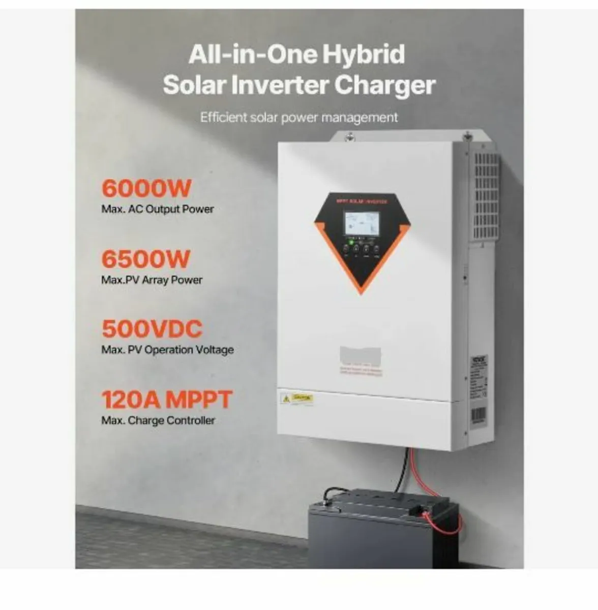 Hybrid Solar Inverter, 6000W - Image 2