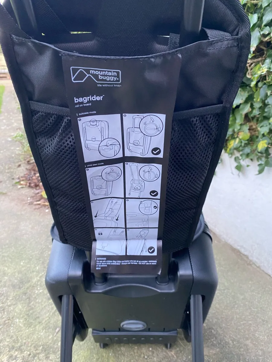 Mountain buggy carry on suitcase with seat - Image 3