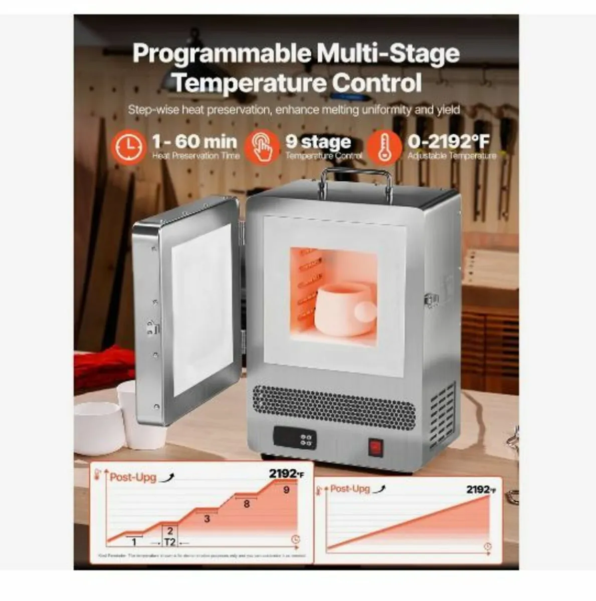 Tabletop Kiln Melter, 1500W - Image 3