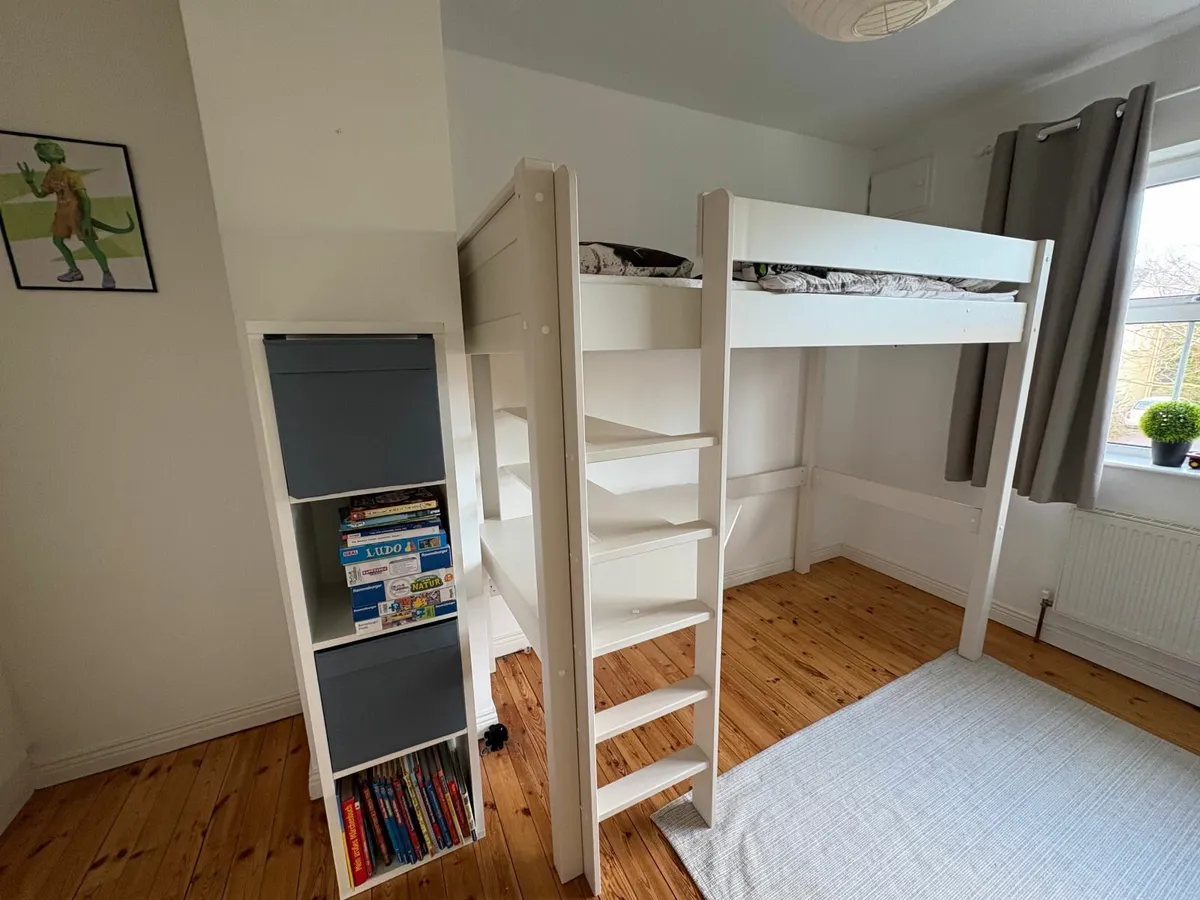 Kids Loft Bed with Desk & Storage - Image 3
