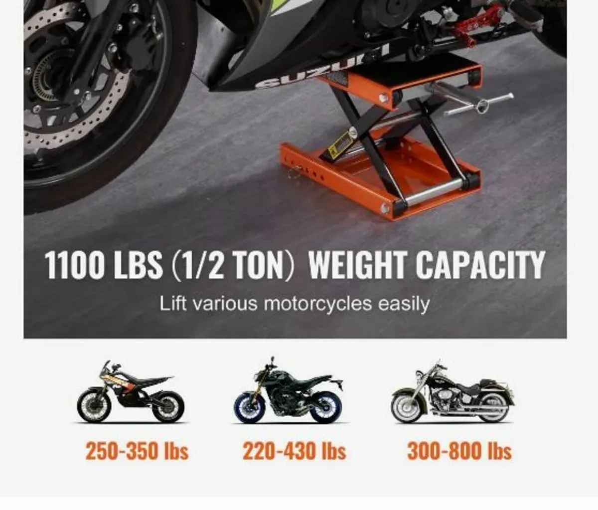 Motorcycle Scissor Jack Lift 499.5 kg - Image 2