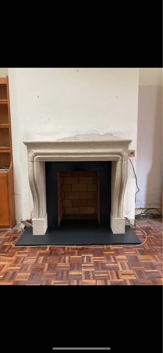 Limestone fireplace - Image 1