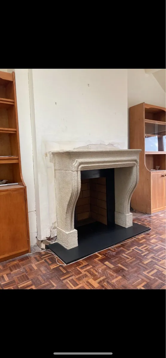 Limestone fireplace - Image 2