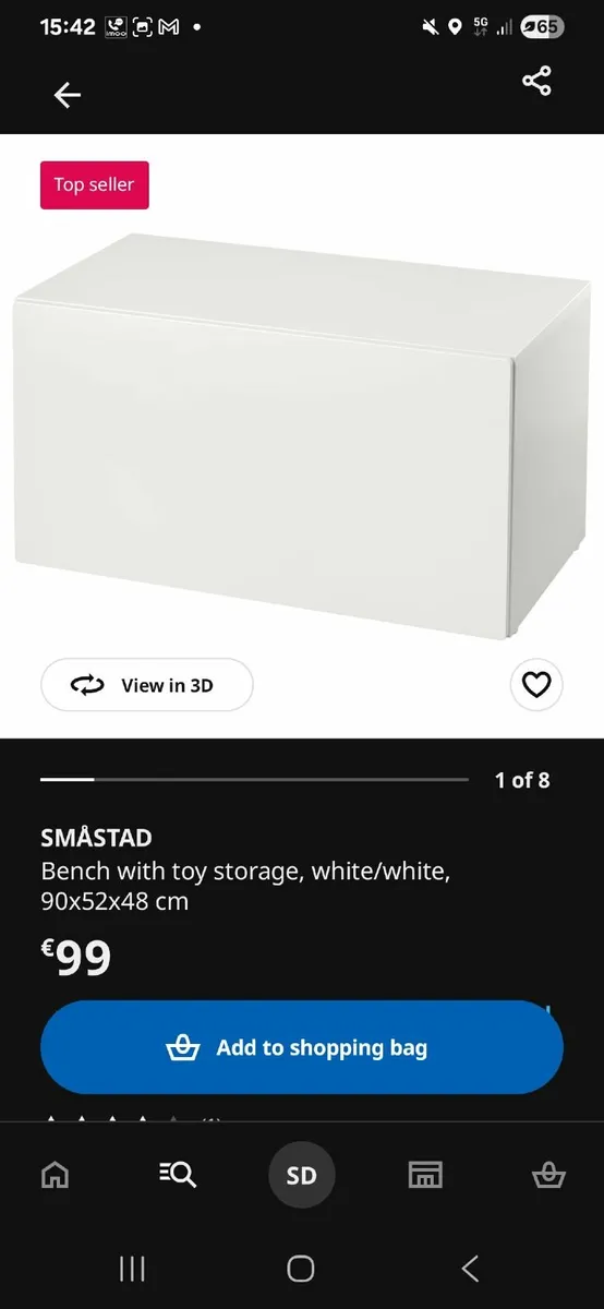 Ikea toy bench and storage - Image 4