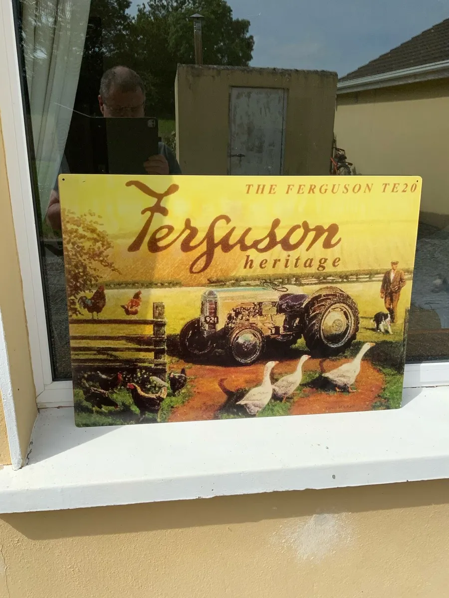 Large Ferguson heratage metal sign - Image 1