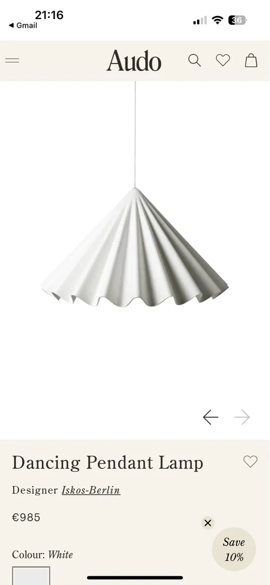 Dancing Pendant Lamp   Designer Iskos-Berlin - Image 2