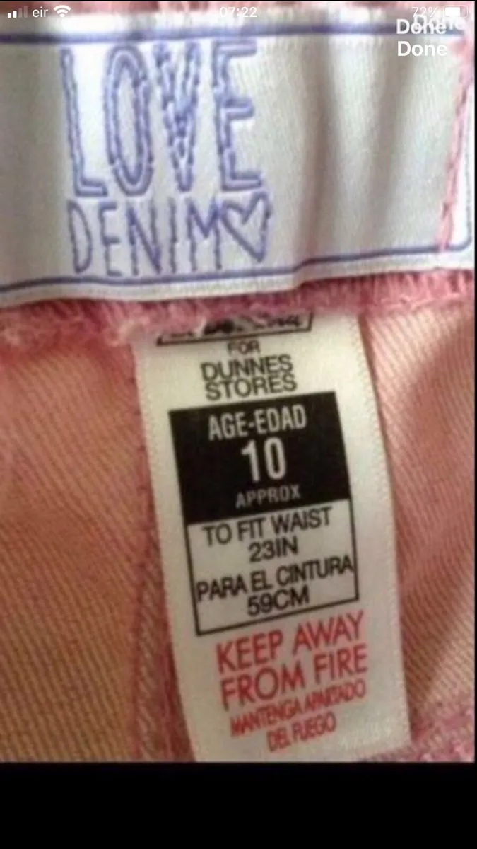 Girls new jeans age 10 €3 - Image 3