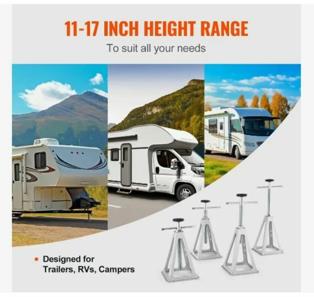 RV Stabilizer Jacks, 4 Pack Aluminum - Image 4