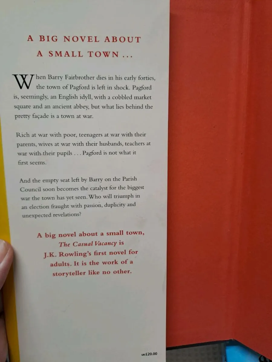 The Casual Vacancy 1st ed - Image 3