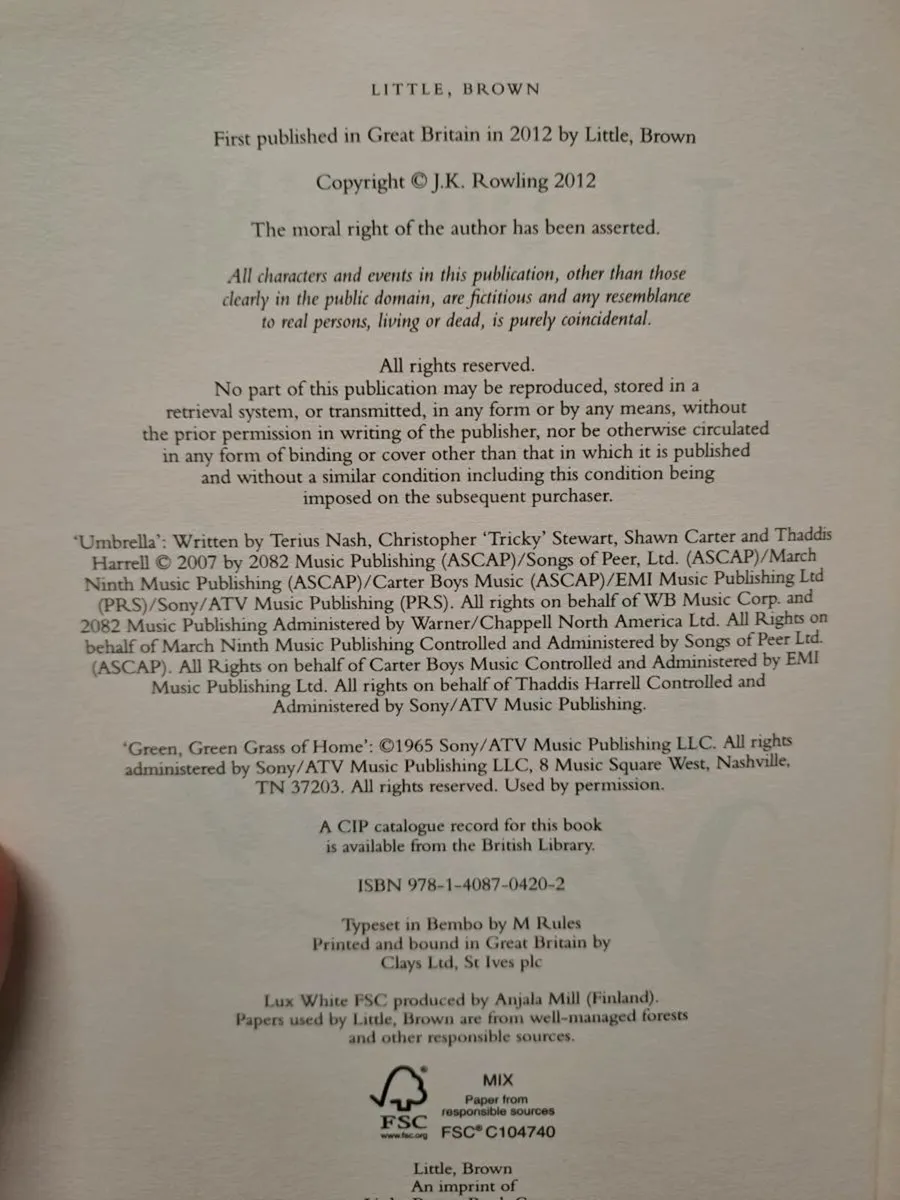 The Casual Vacancy 1st ed - Image 4