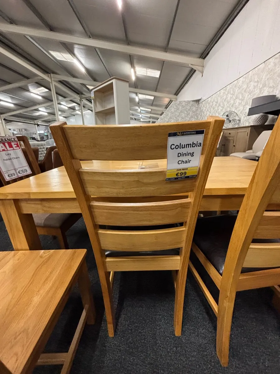 Dinning table and 6 chairs (delivery in Tuam) - Image 2