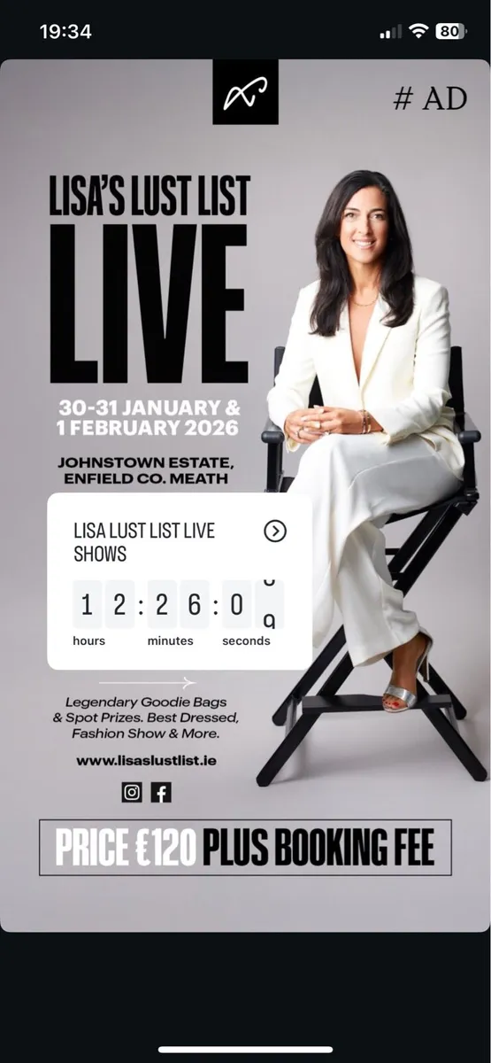 Lisa lust fashion show ticket