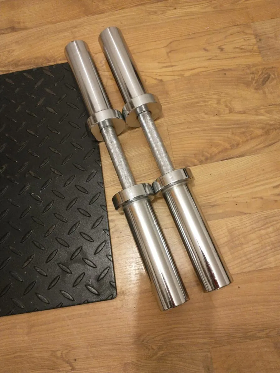 Pair Olympic Dumbbell Handles - Image 1