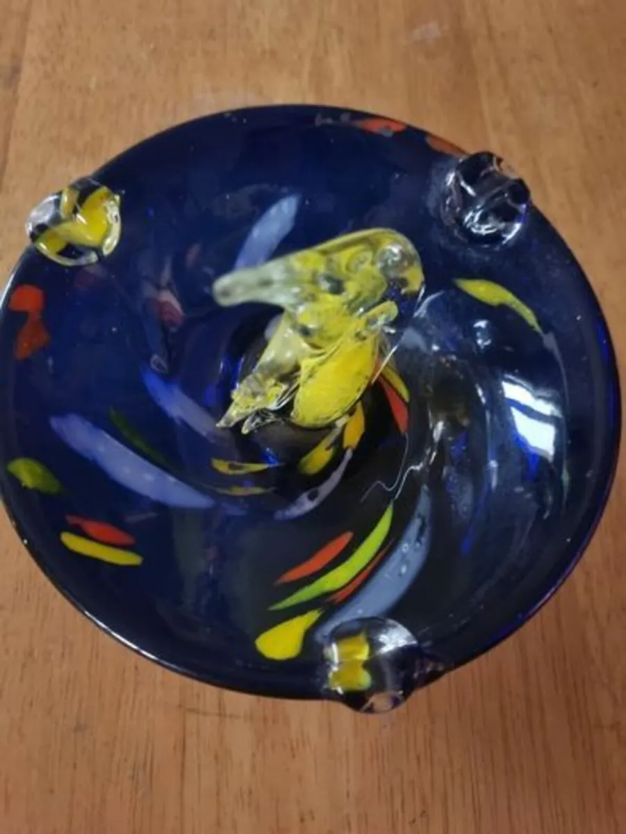 Murano glass fish ashtray - Image 3
