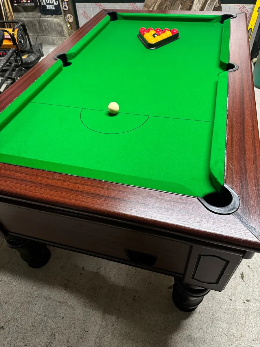 6x3 Supreme Slate bed pool table - Image 1