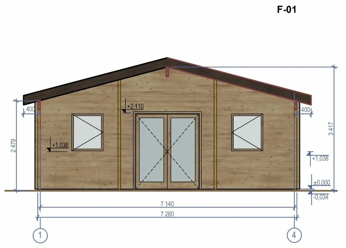 40m² Log Cabin | Delivered & Installed - Image 3