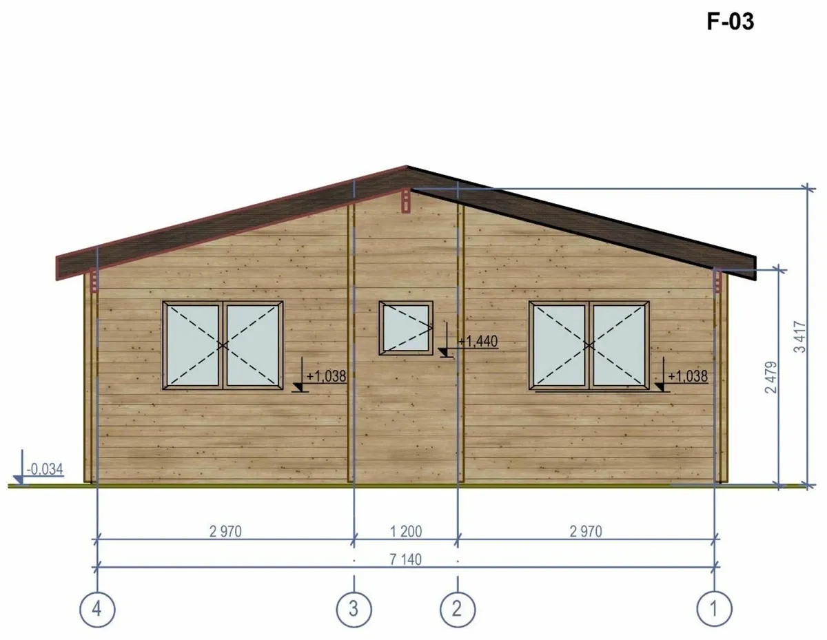 40m² Log Cabin | Delivered & Installed - Image 4