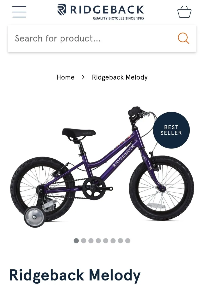 Ridgeback Melody 16inch Kids Bicycle - Image 3