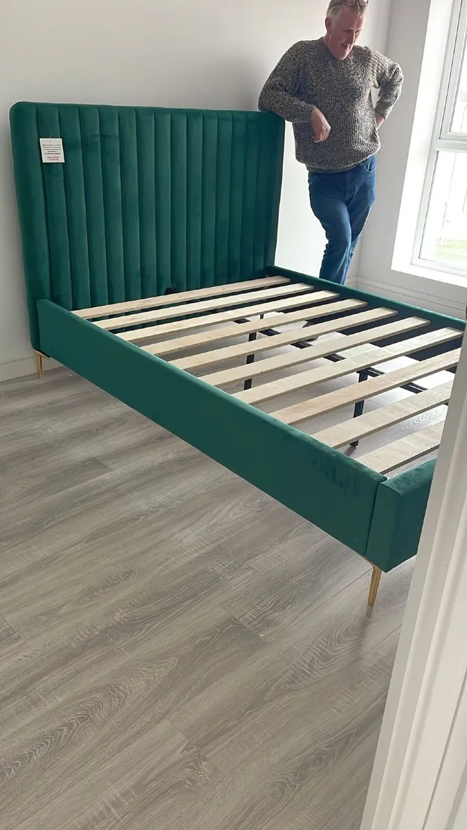 Polaris Emerald Double Bed with Mattress - Image 1