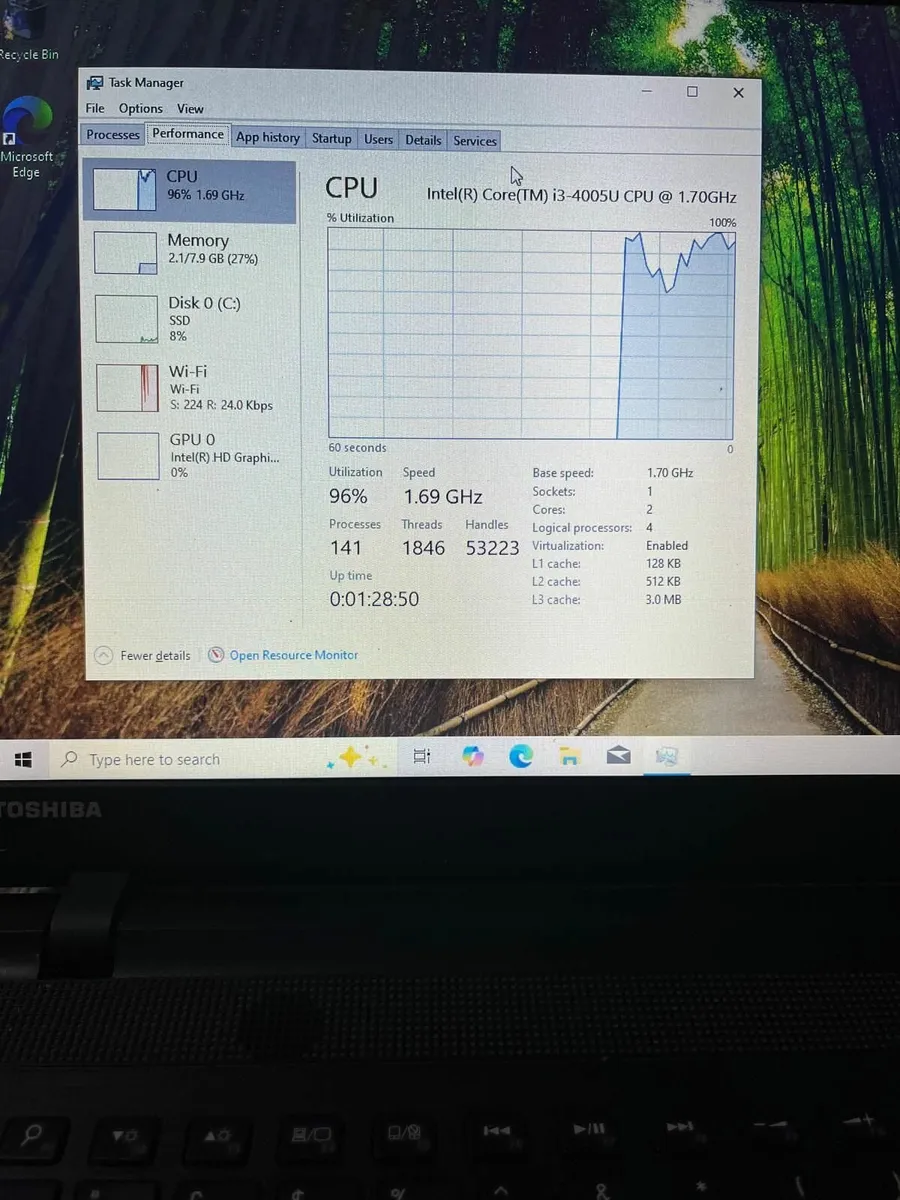 Laptop Toshiba Satellite C55-C Intel Core i3 - Image 4