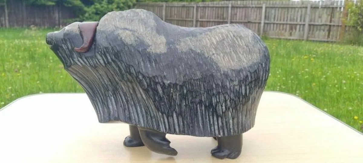 Joe Kavik - Large Arctic Musk Ox Sculpture - Image 1