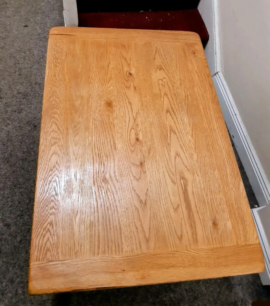 Oak coffee table - Image 3