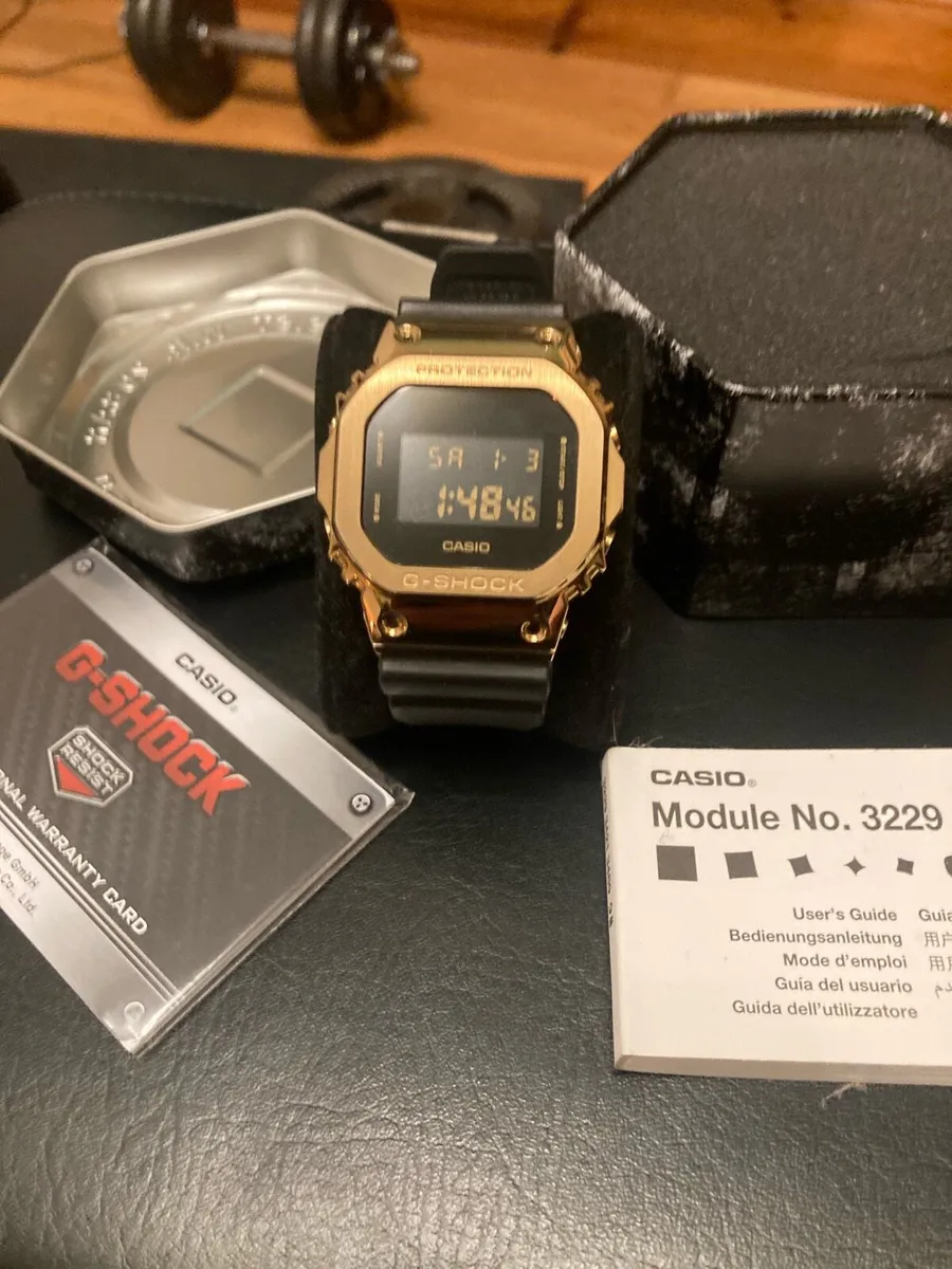 G SHOCK 5600 metal series gold - Image 1
