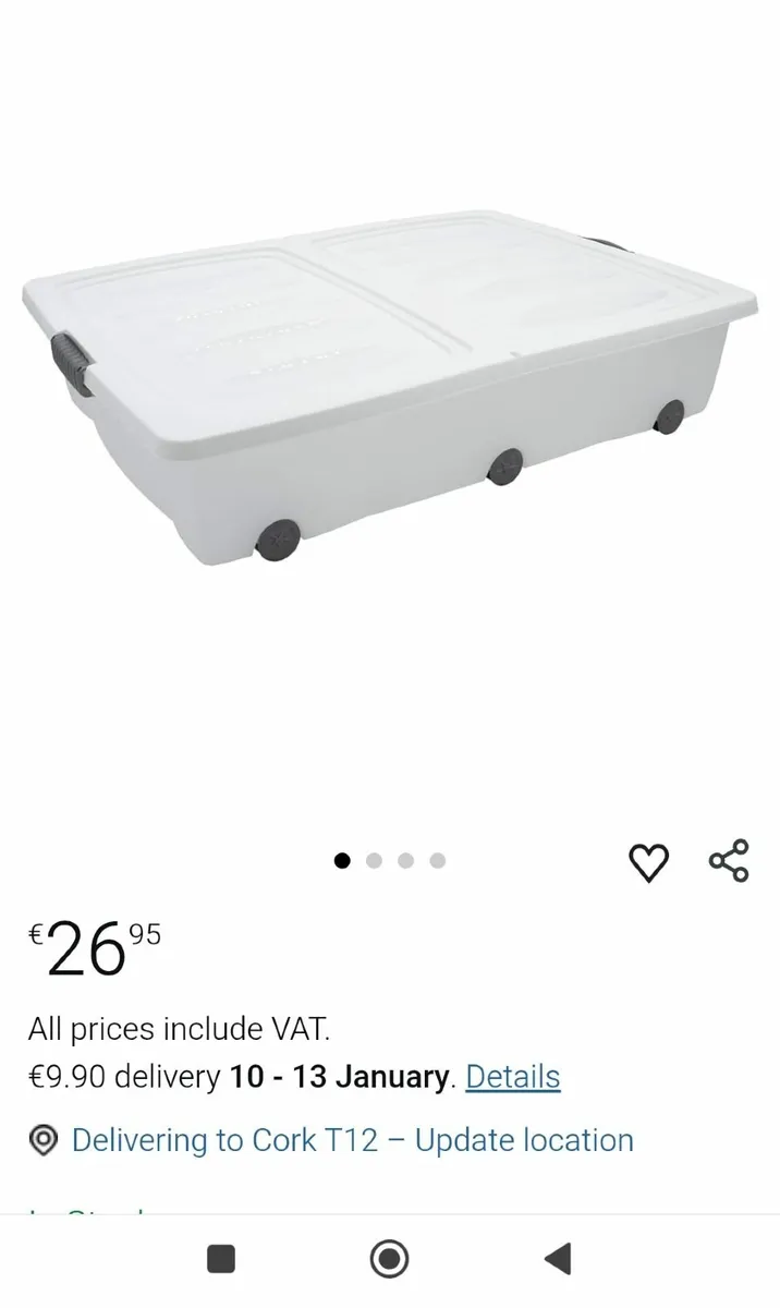 Storage box with lid