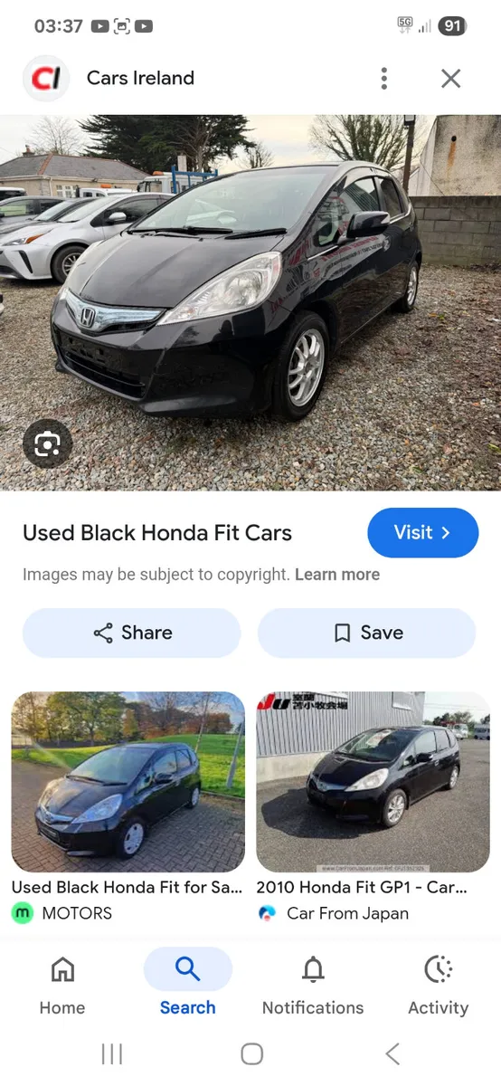 Honda Fit hybrid for breaking or will sell full ca