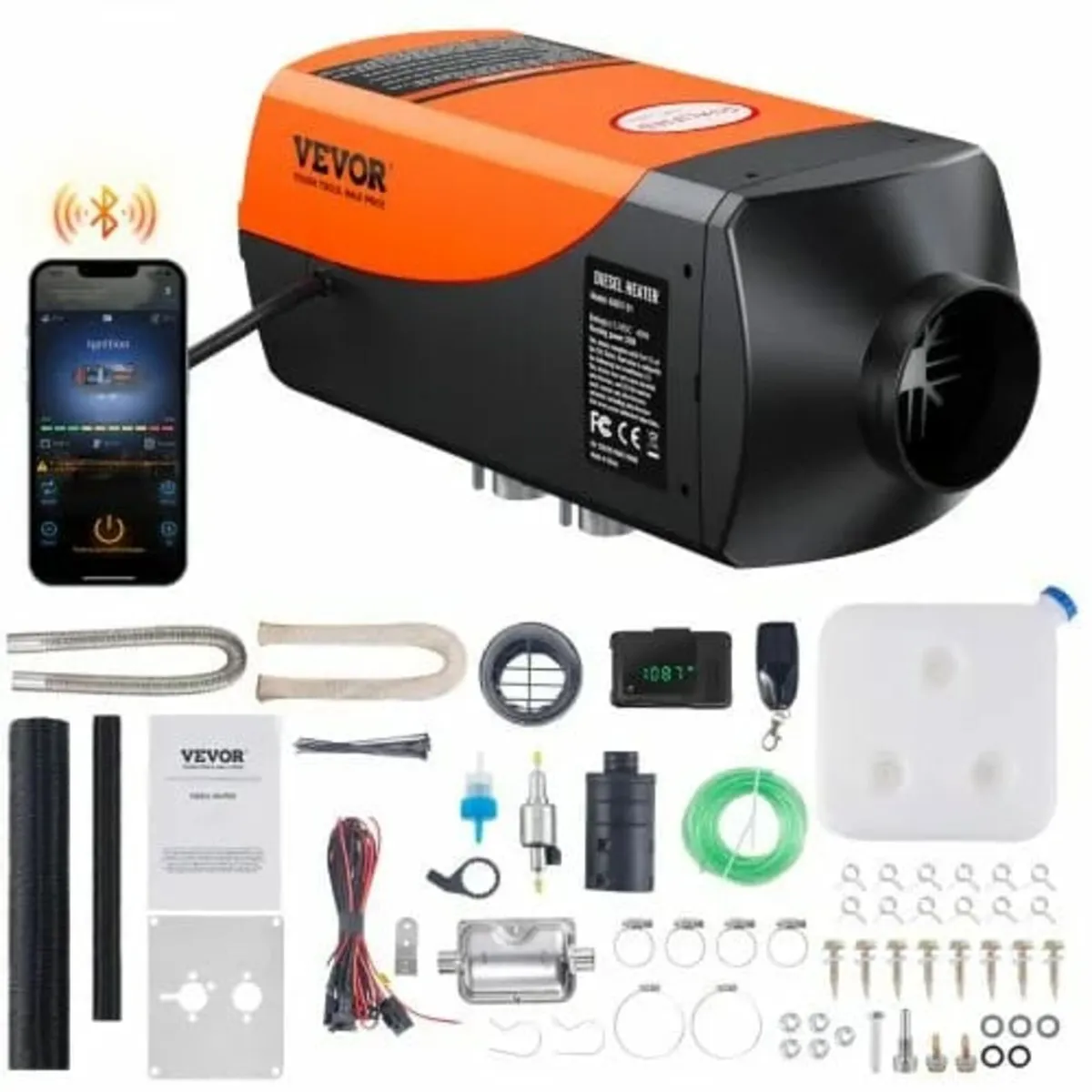 Bluetooth App Control Diesel Air Heater, 12V 2KW D - Image 1