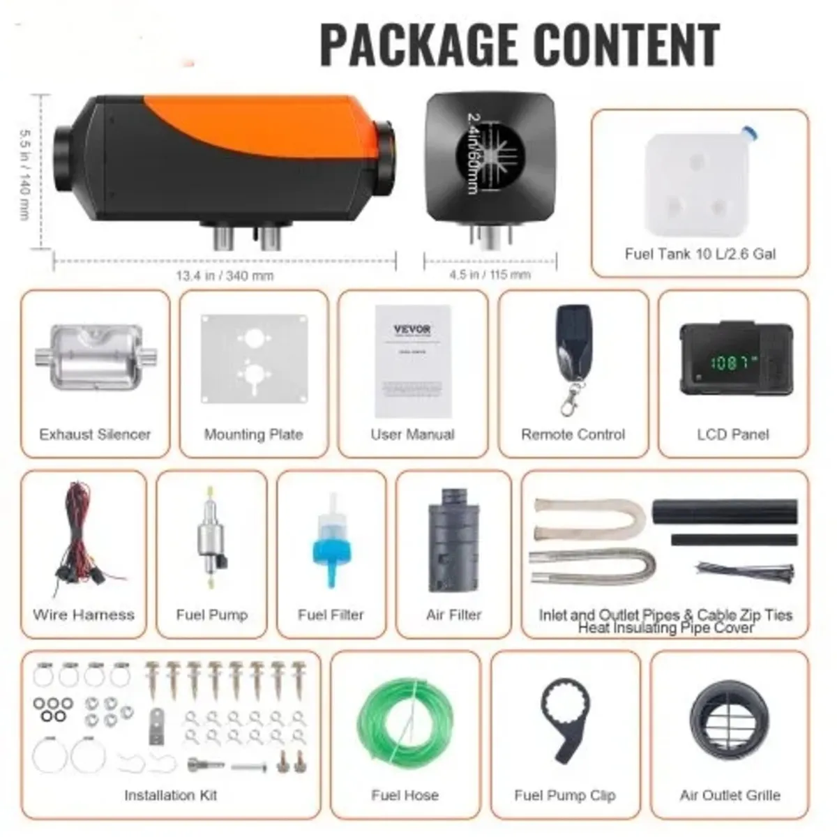 Bluetooth App Control Diesel Air Heater, 12V 2KW D - Image 4