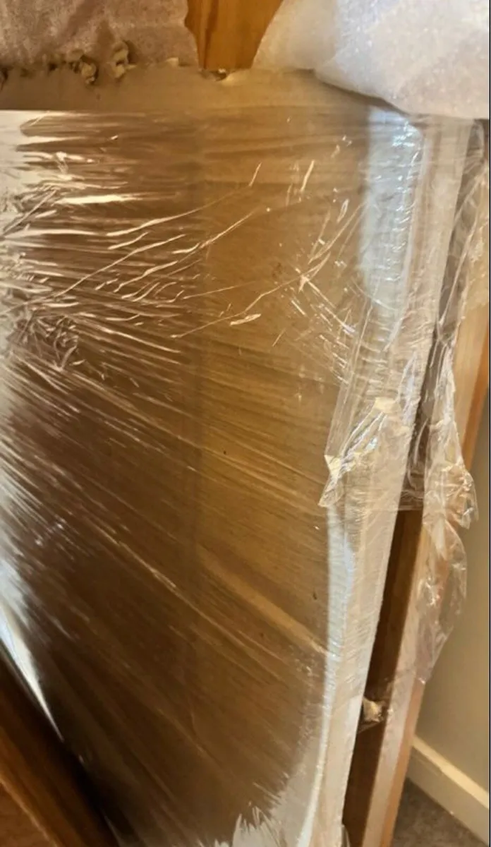 200cm Large Oak Dining Table X Leg, New - Image 4