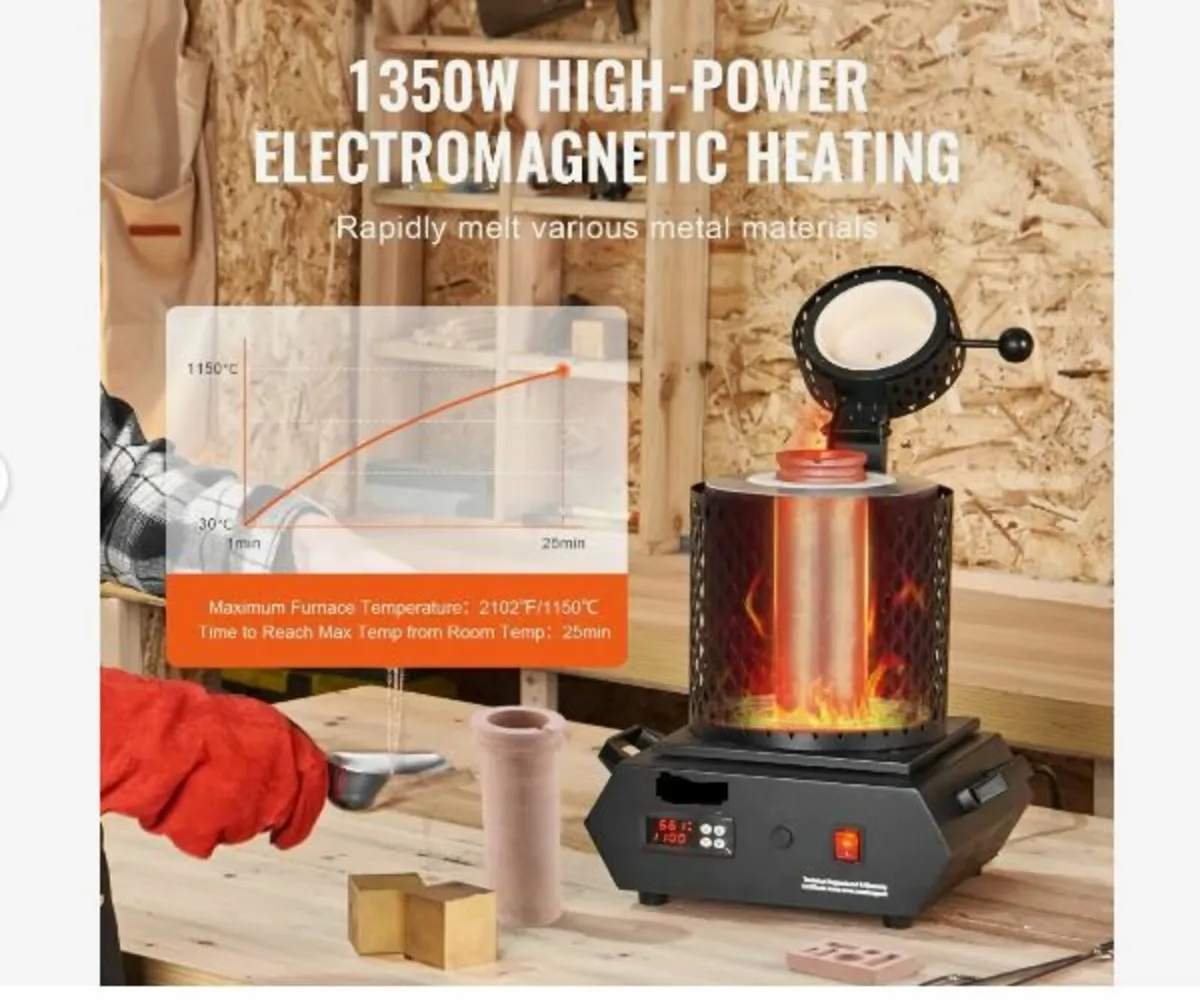 Gold Melting Furnace, 1350W - Image 2