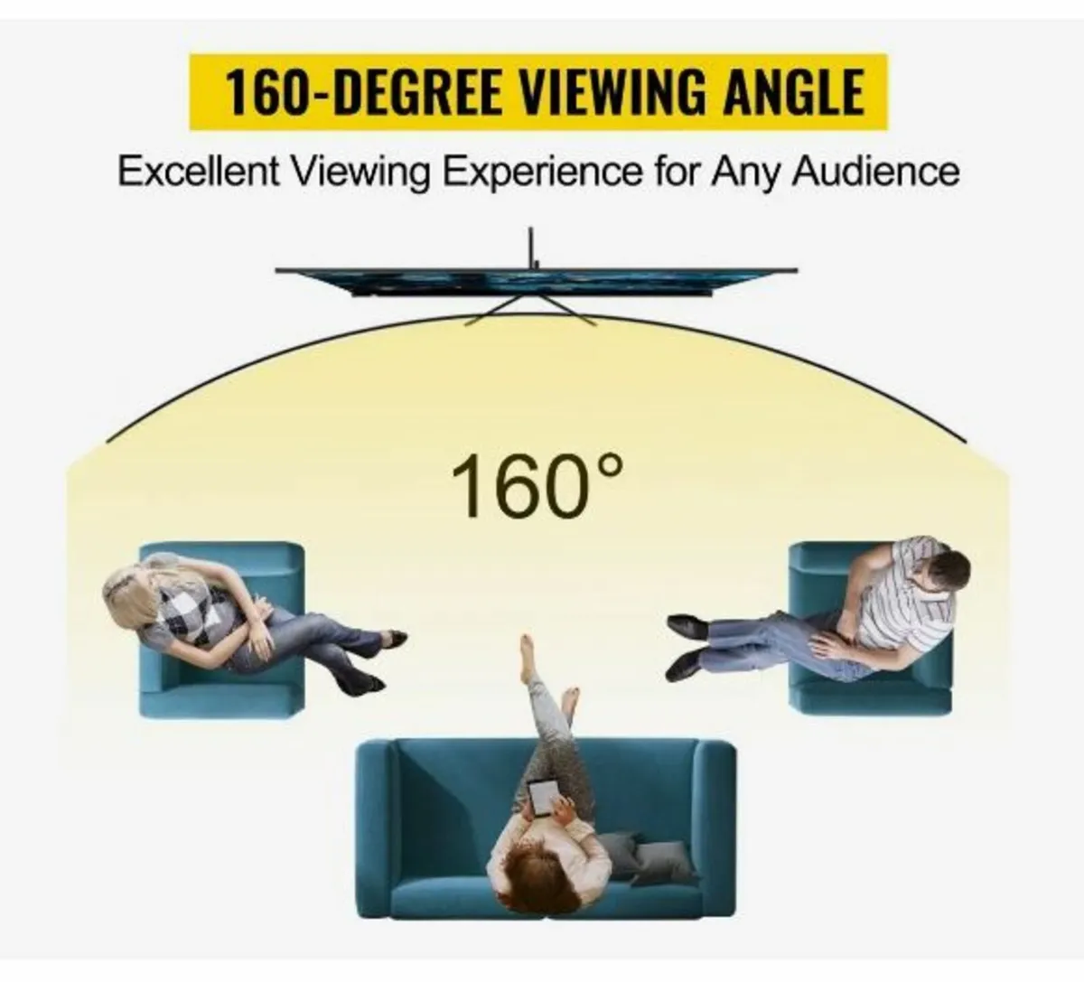 Tripod Projector Screen with Stand 100inch - Image 3