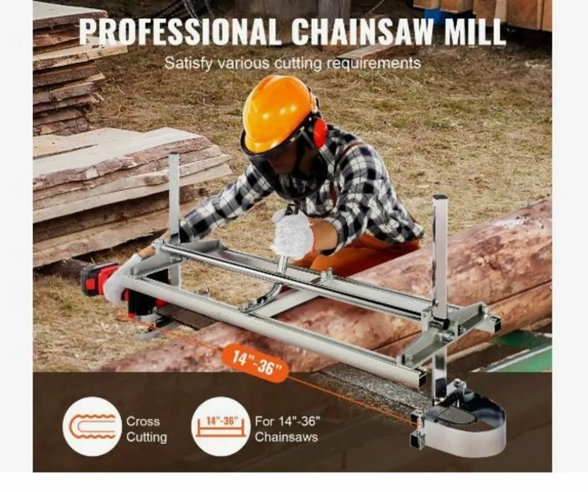 Portable Sawmill 35.6cm-91.4cm Guide Bar - Image 2