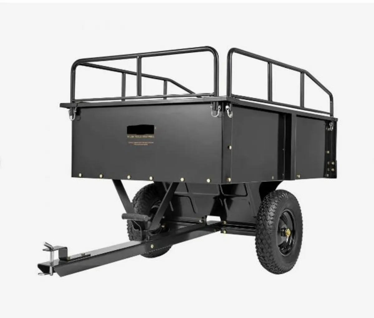 Heavy Duty ATV Trailer Steel Dump Cart - Image 1