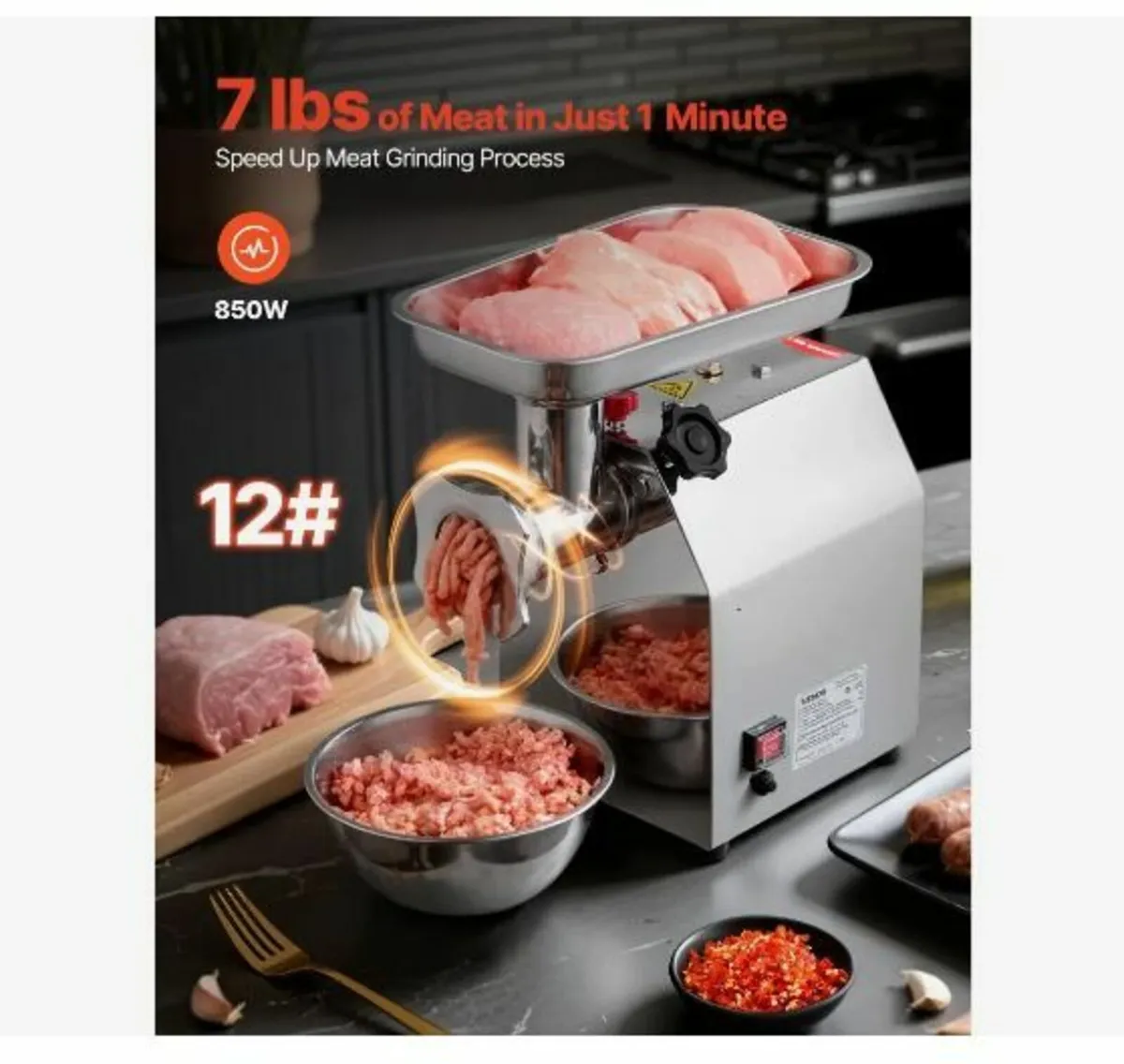 Commercial Electric Meat Grinder - Image 3