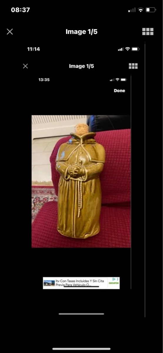 Rare Scotch ‘Abbots choice’ ceramic Decanter - Image 1