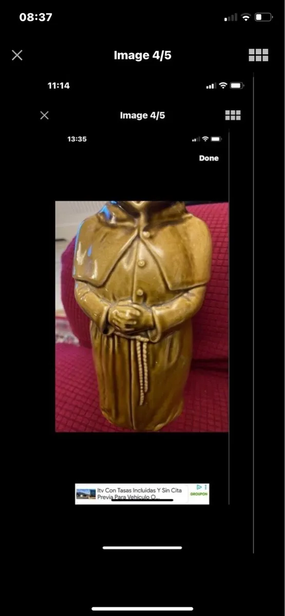 Rare Scotch ‘Abbots choice’ ceramic Decanter - Image 4