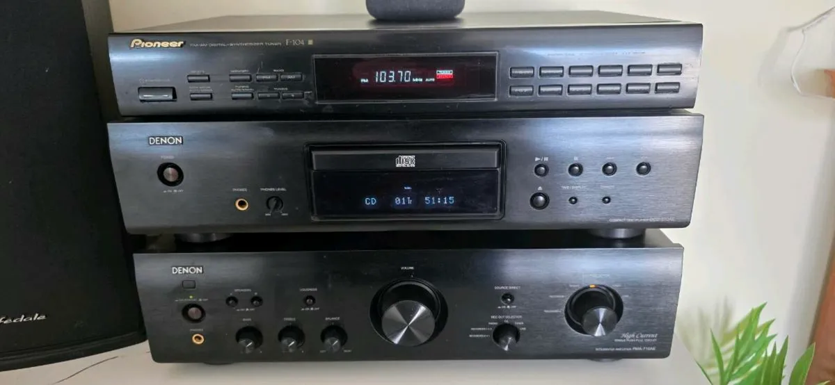 DENON Stereo HiFi System + Wharfedale Speakers - Image 1