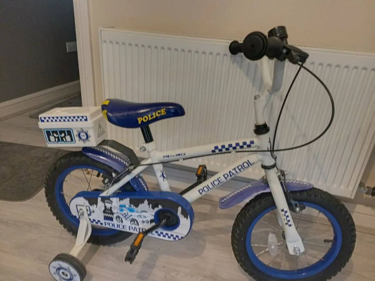 Kids police bike size 14 inch wheels - Image 2