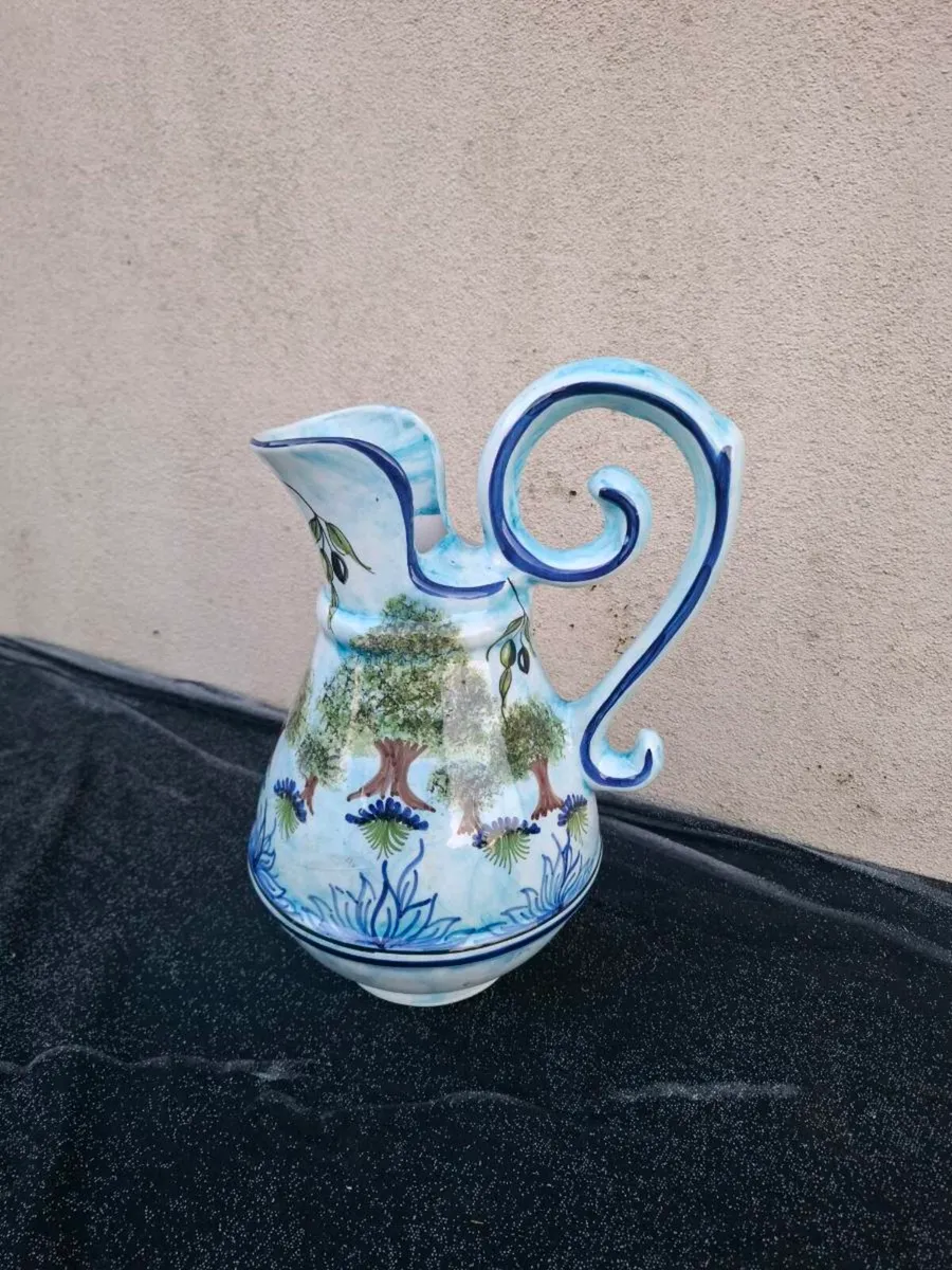 Tall blue jug postage possible - Image 1