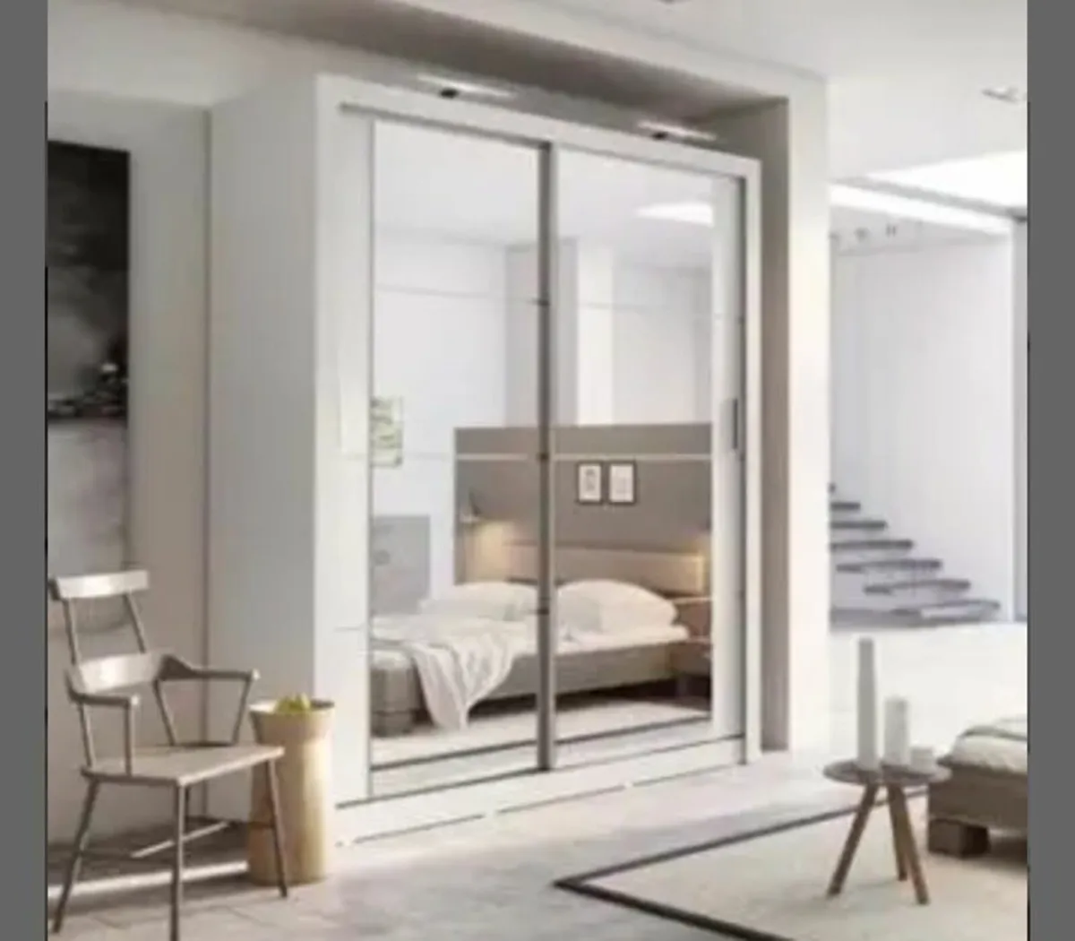 Cuba Sliderobe 1.81m White free  delivery 🚚 - Image 1