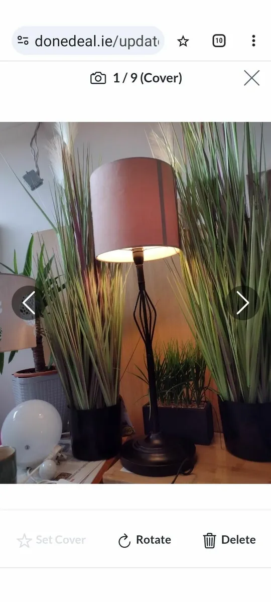 74cm Tall floor/table lamp - Image 1