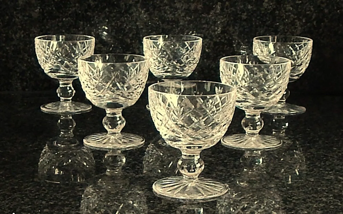 6 Waterford Crystal Donegal Design Liqueur Glasses - Image 2
