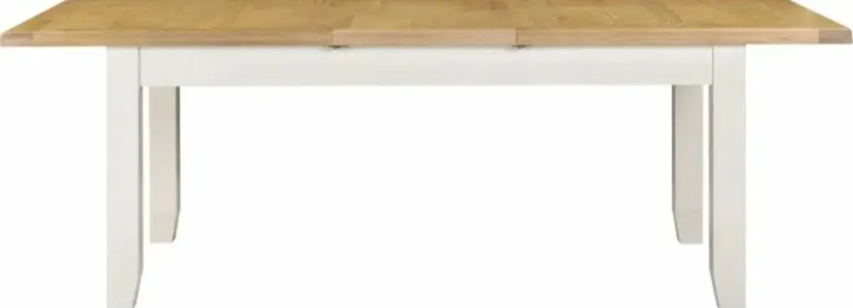 Windsor Large Extending Dining Table Ivory - Image 4