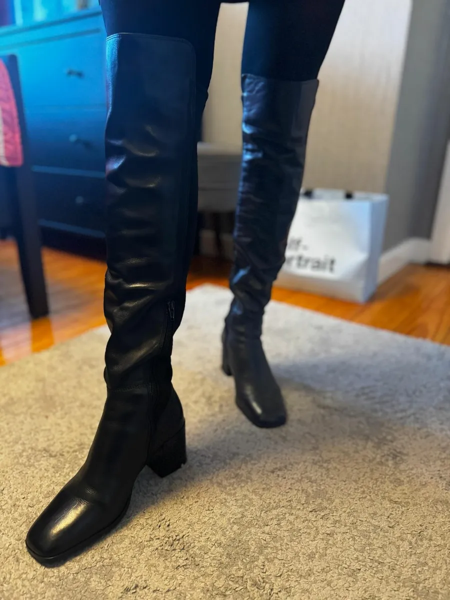 Clarks real leather over knee boots - Image 1