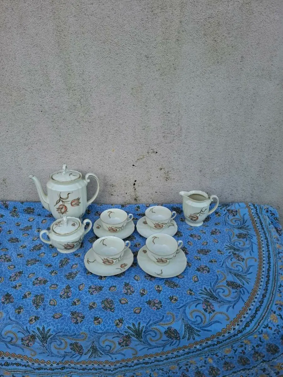 Cream china tea set postage possible - Image 1