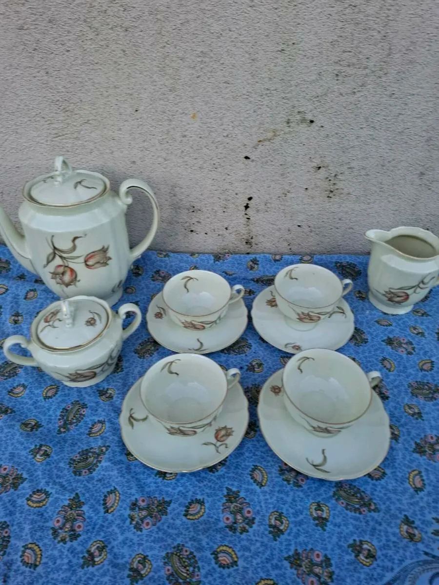 Cream china tea set postage possible - Image 4